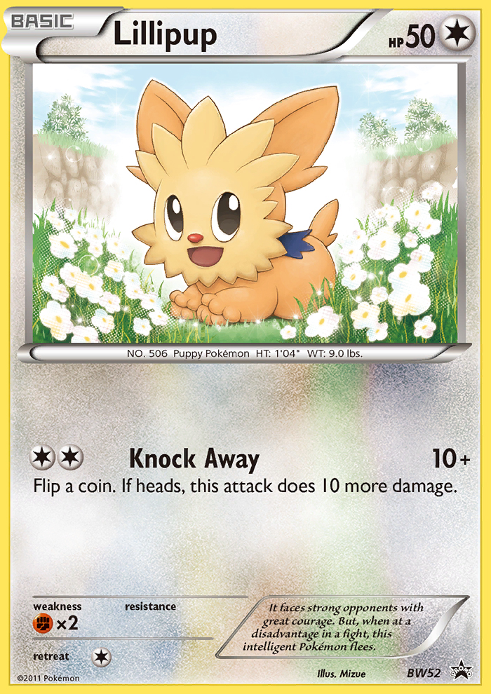 Lillipup Pokémon Card