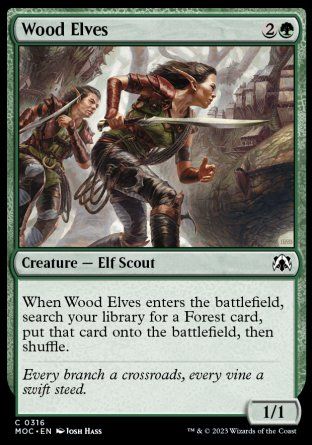 Wood Elves (March of the Machine Commander Decks) Trading Card