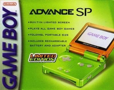 Game Boy Advance SP [Spice / Lime] Video Game