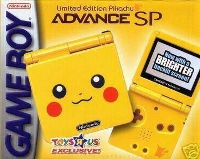 Game Boy Advance SP [Limited Edition Pikachu] Video Game