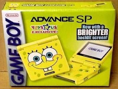 Game Boy Advance SP [Spongebob Squarepants Edition] Video Game