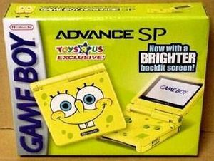 Game Boy Advance SP [Spongebob Squarepants Edition]