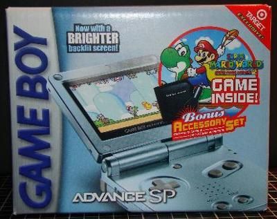 Game Boy Advance SP [Pearl Blue] [Super Mario Bundle] Video Game