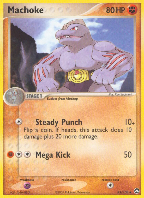 Machoke (33/108) - Power Keepers Pokémon Card