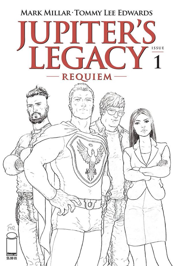 Jupiter's Legacy Requiem #1 (Cover C Quitely B&w)