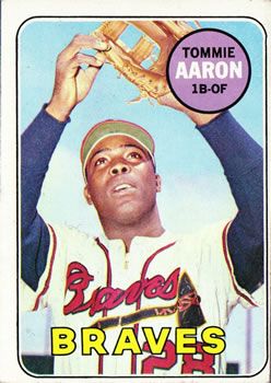 Tommie Aaron 1969 Topps #128 Sports Card
