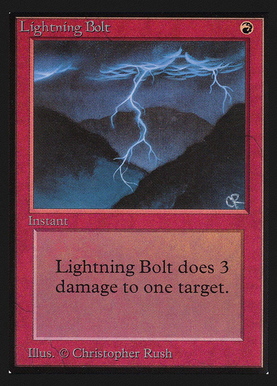 Lightning Bolt (Collector's Edition) Trading Card