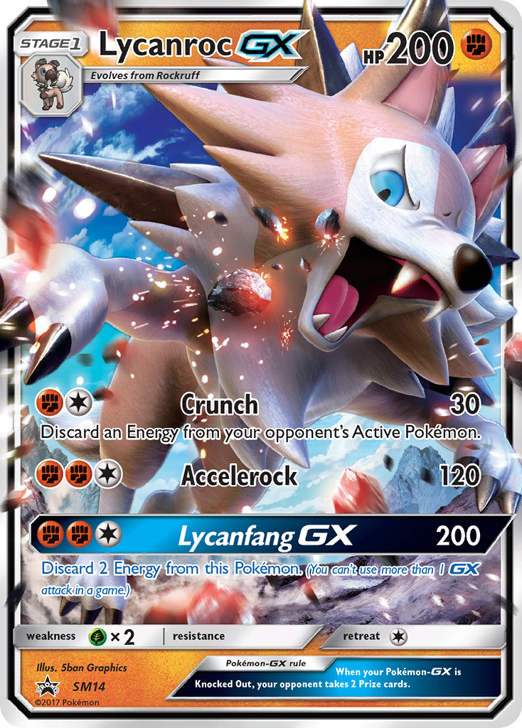 Lycanroc GX (SM14) - SM Black Star Promos Pokémon Card