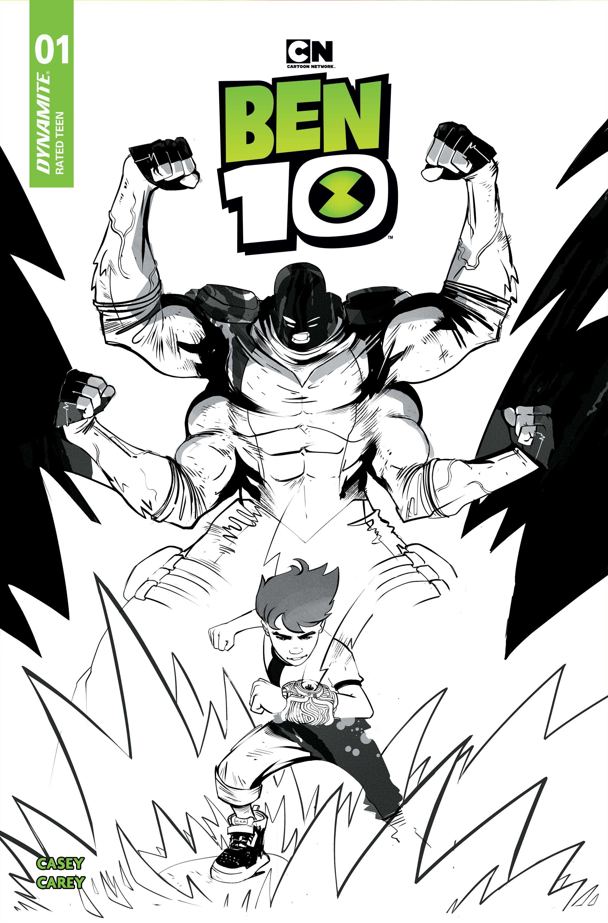 Ben 10 #1 (Cvr K Inc 1:15 Sebastian Piriz Line Art Variant) Comic