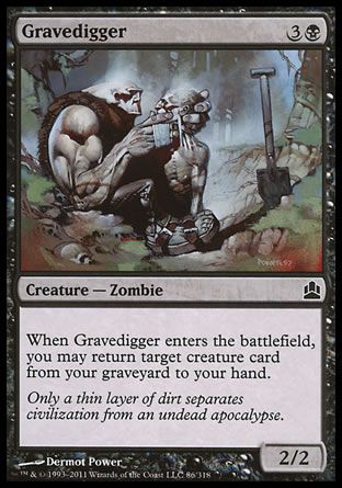 Gravedigger (MTG Commander) Trading Card