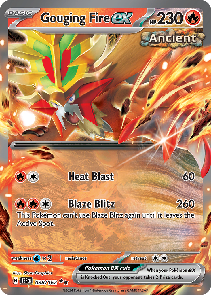 Gouging Fire ex (38/162) - Temporal Forces Pokémon Card