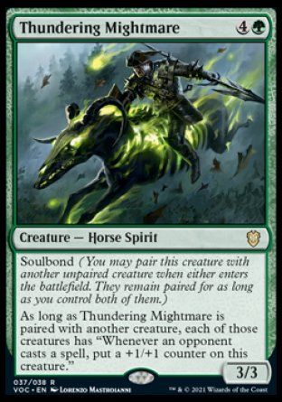 Thundering Mightmare (Innistrad Crimson Vow Commander Decks) Trading Card