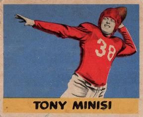 Tony Minisi 1949 Leaf #74 Sports Card
