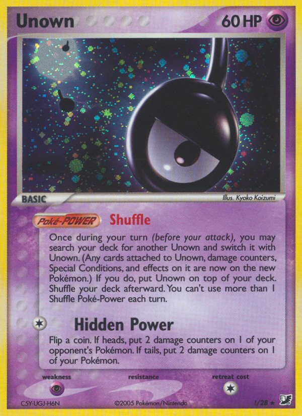 Unown (!) - Unseen Forces Pokémon Card