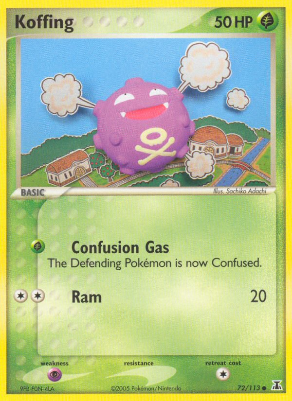 Koffing (72/113) - Delta Species Pokémon Card