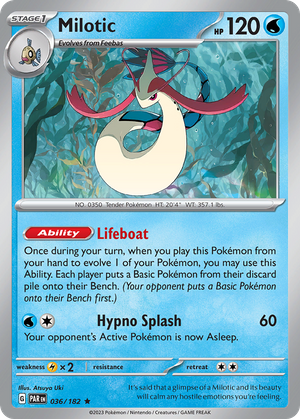 Milotic (36/182) - Paradox Rift (Reverse Holo)