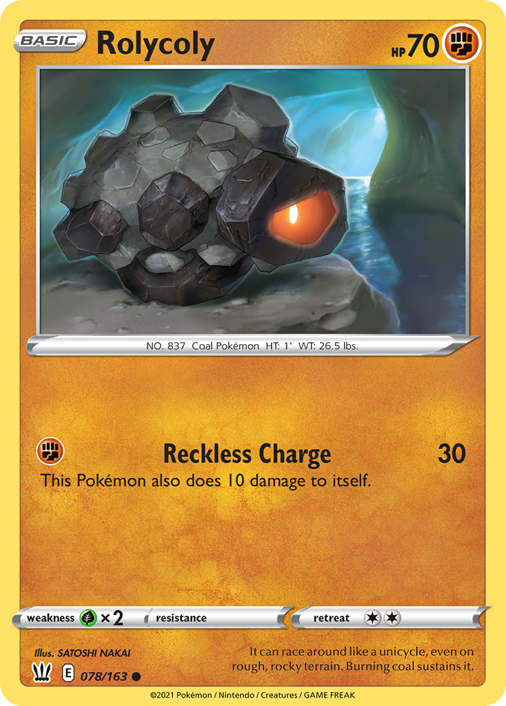 Rolycoly (78/163) - Battle Styles Pokémon Card