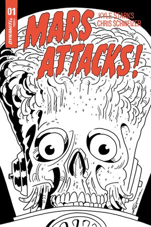 Mars Attacks #1 (50 Copy Schweizer B&w Cover)