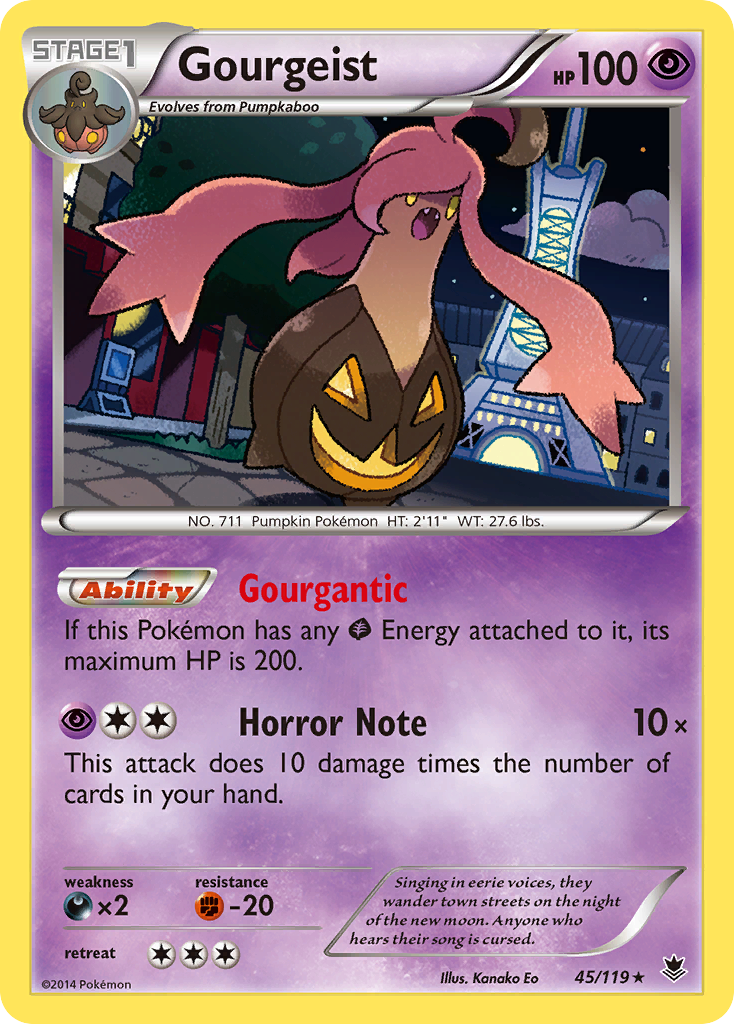 Gourgeist (45/119) - Phantom Forces Pokémon Card