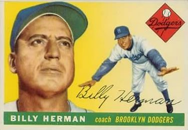 Billy Herman 1955 Topps #19 Sports Card