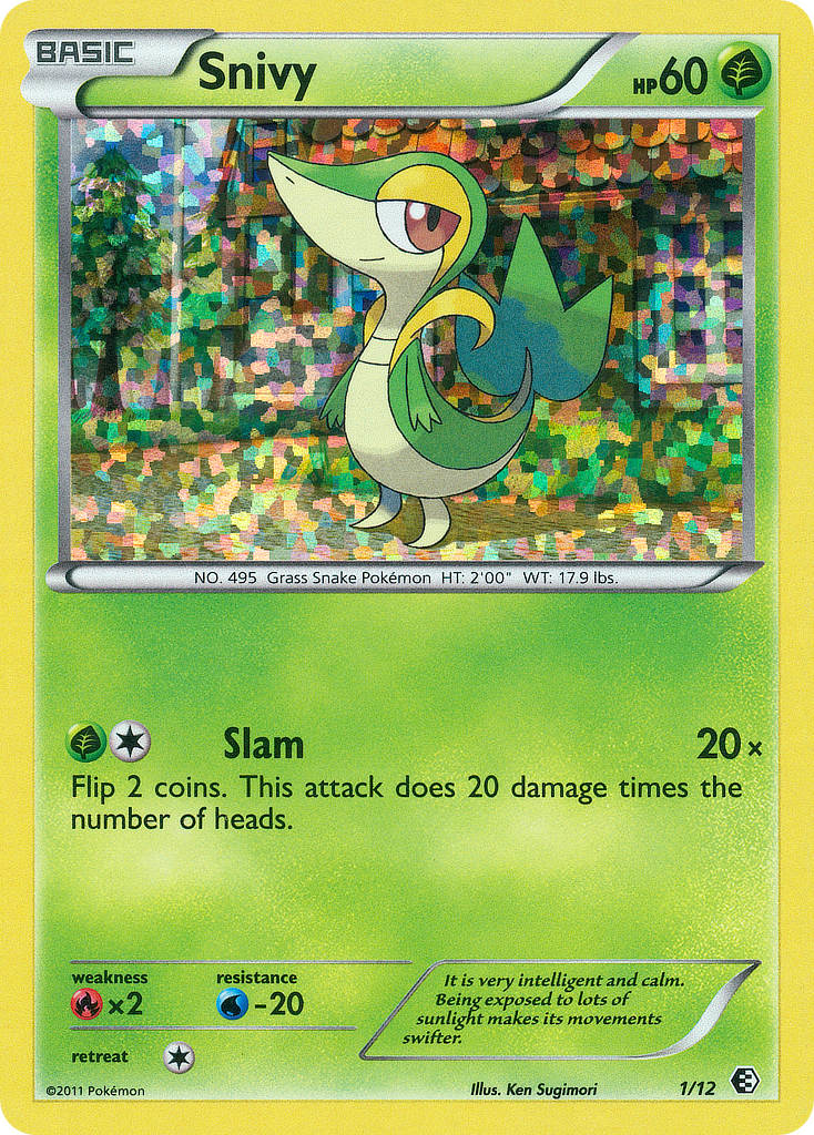 Snivy (1/12) - McDonald's Collection 2011 Pokémon Card