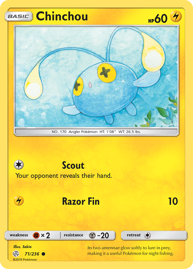 Chinchou (71/236) - Cosmic Eclipse Pokémon Card