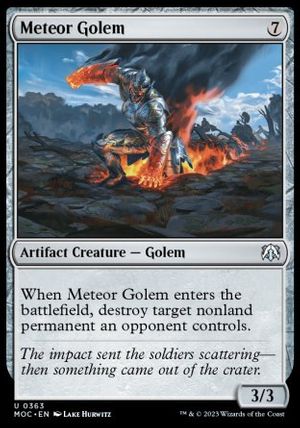 Meteor Golem (March of the Machine Commander Decks)