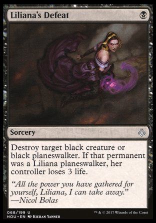 Liliana's Defeat (Hour of Devastation) Trading Card