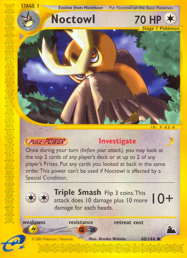 Noctowl (40/144) - Skyridge Pokémon Card