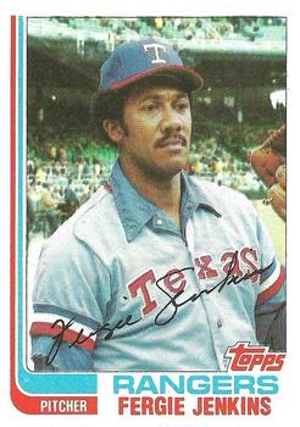 1982 Topps Fergie Jenkins Baseball Card #624 Texas Rangers Set