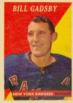 Bill Gadsby 1958 Topps #34 Sports Card