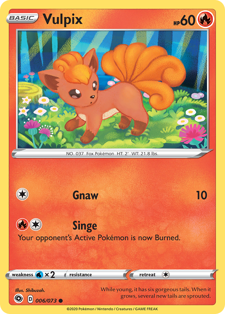 Vulpix (6/73) - Champion's Path Pokémon Card