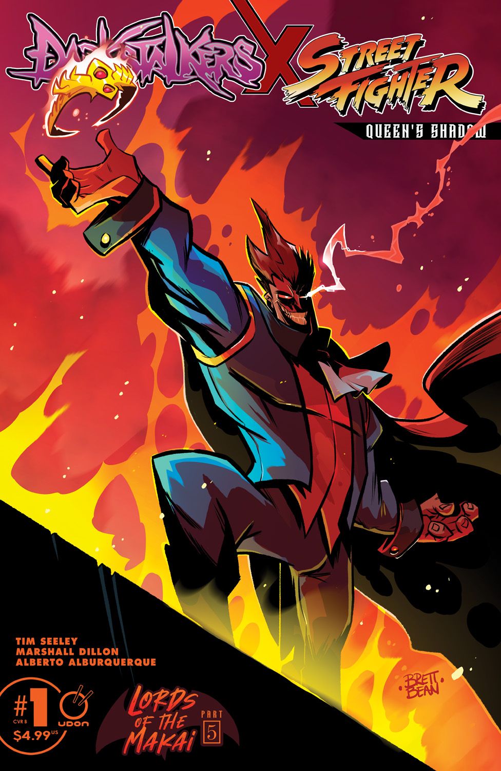 Darkstalkers X Street Fighter Queens Shadow #1 (Cvr B Brett Bean Variant) Comic