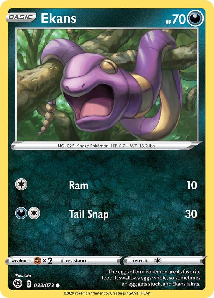 Ekans (33/73) - Champion's Path Pokémon Card