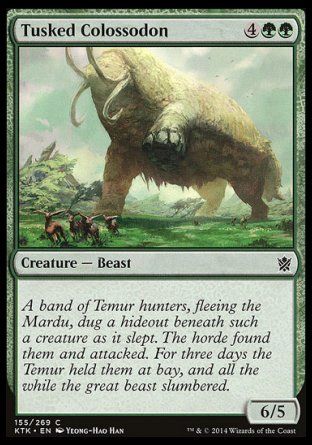 Tusked Colossodon (Khans of Tarkir) Trading Card