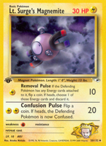 Lt. Surge's Magnemite (50/132) - Gym Heroes (1st Edition)