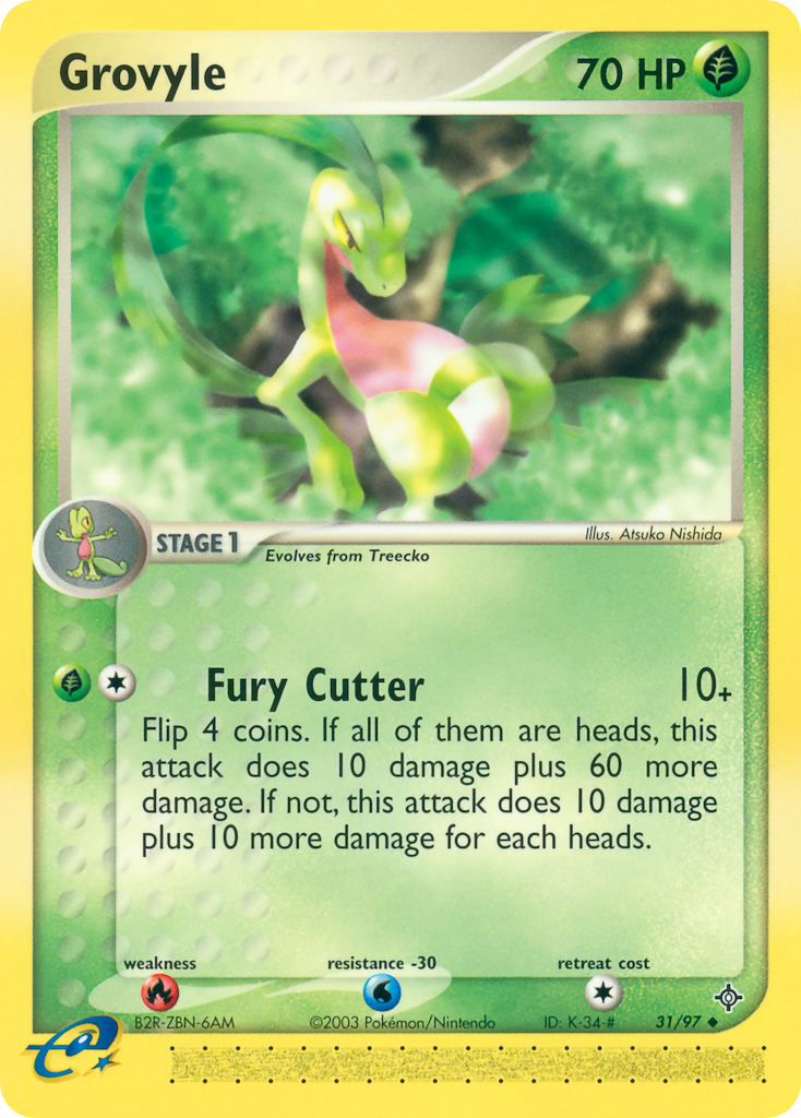 Grovyle (31/97) - Dragon Pokémon Card