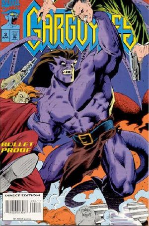 Gargoyles popular 1 1st Appearance Marvel NM Embroidered Newsstand Rare.