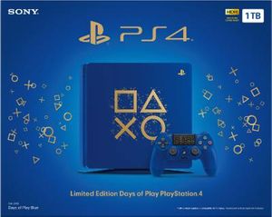 PlayStation 4 Slim 1TB Limited Edition Console [Days of Play Bundle]