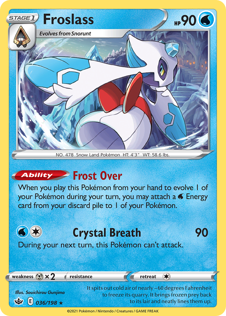 Froslass (36/198) - Chilling Reign Pokémon Card