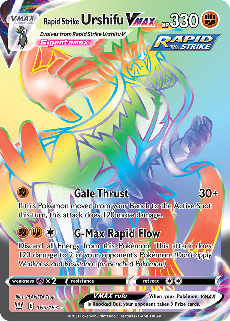 Rapid Strike Urshifu VMAX (169/163) - Battle Styles Pokémon Card