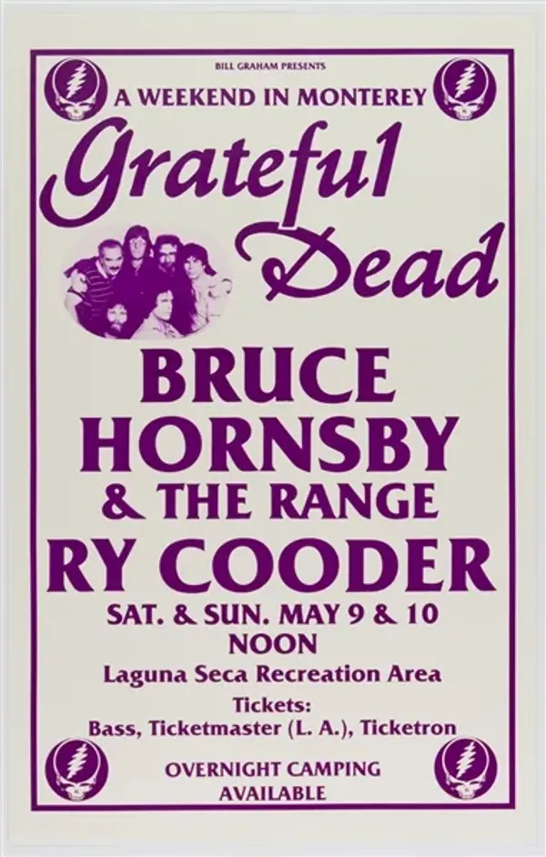 Grateful Dead Bruce Hornsby & Ry Cooder Laguna Seca 1987 Value