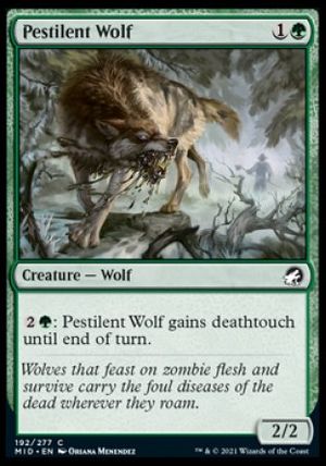 Pestilent Wolf (Innistrad: Midnight Hunt)