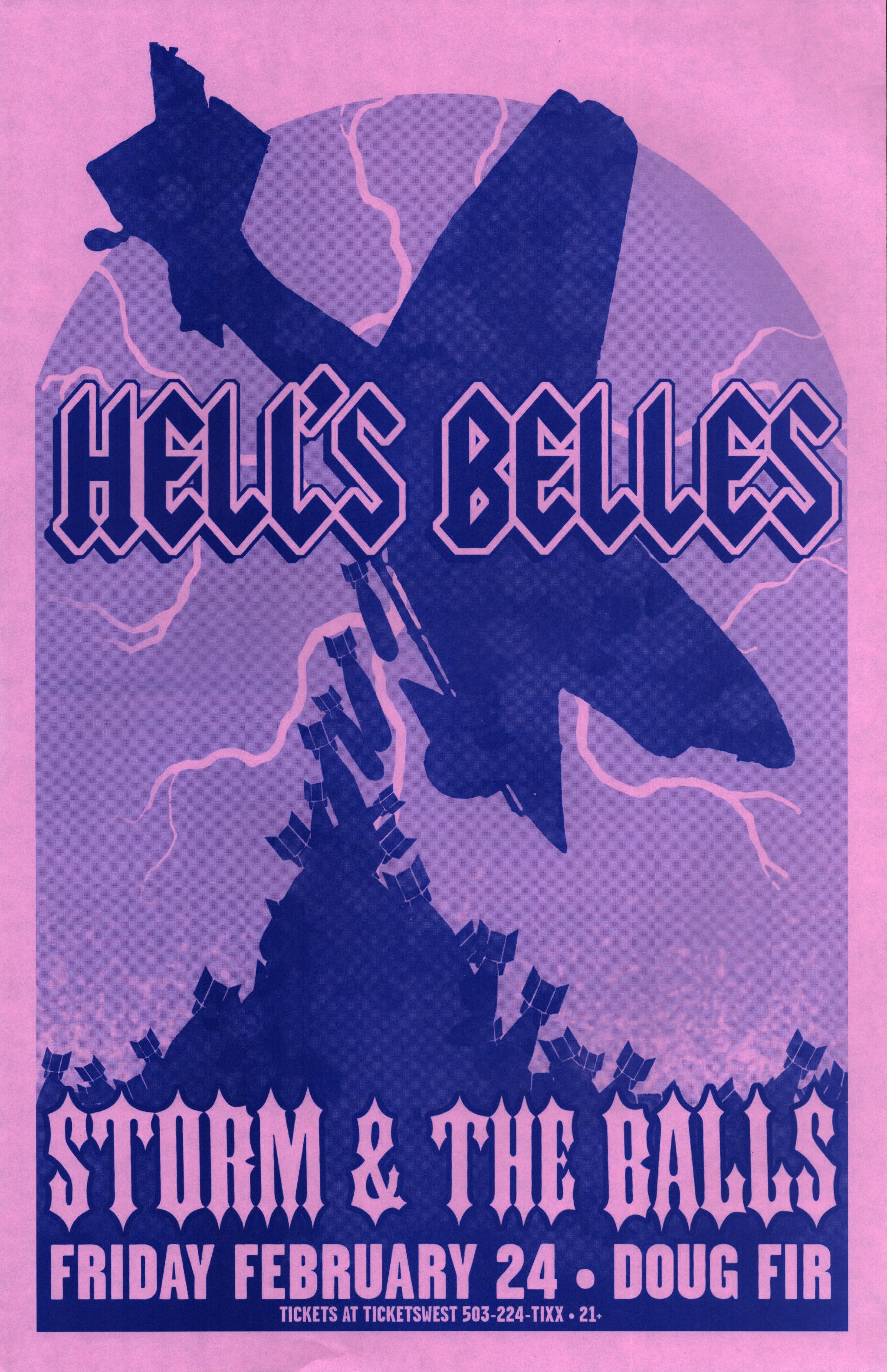 MXP-140.31 Hell's Belles Doug Fir 2006 Concert Poster