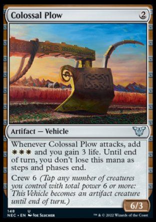 Colossal Plow (Kamigawa Neon Dynasty Commander Decks) Trading Card