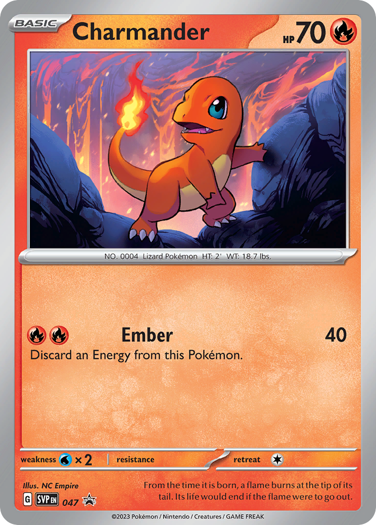 Charmander (47/148) - Scarlet & Violet Black Star Promos Pokémon Card