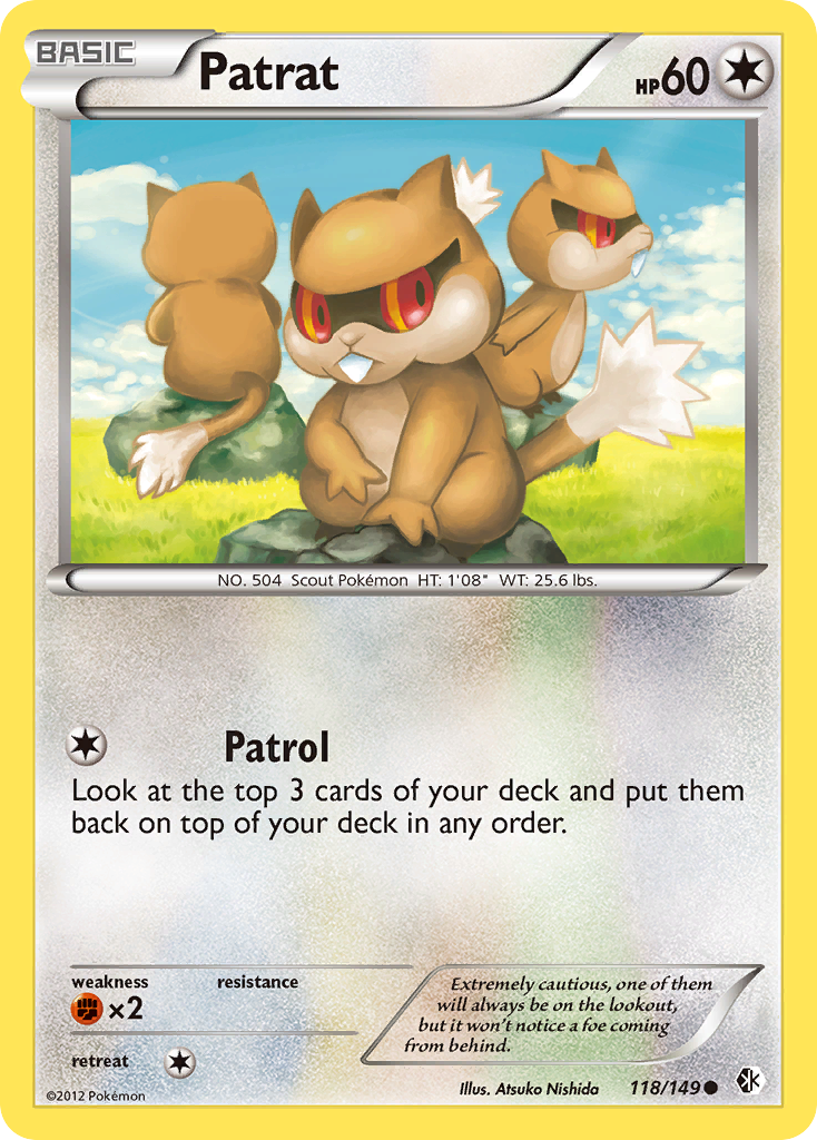 Patrat (118/149) - Boundaries Crossed Pokémon Card