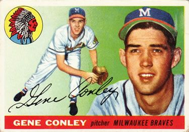 Sold at Auction: 1954 Gene Conley Milwaukee Braves professional