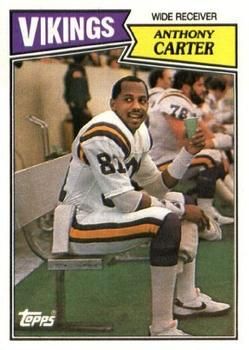 Anthony Carter 1987 Topps #202 Sports Card