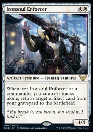 Ironsoul Enforcer (Kamigawa Neon Dynasty Commander Decks) Trading Card